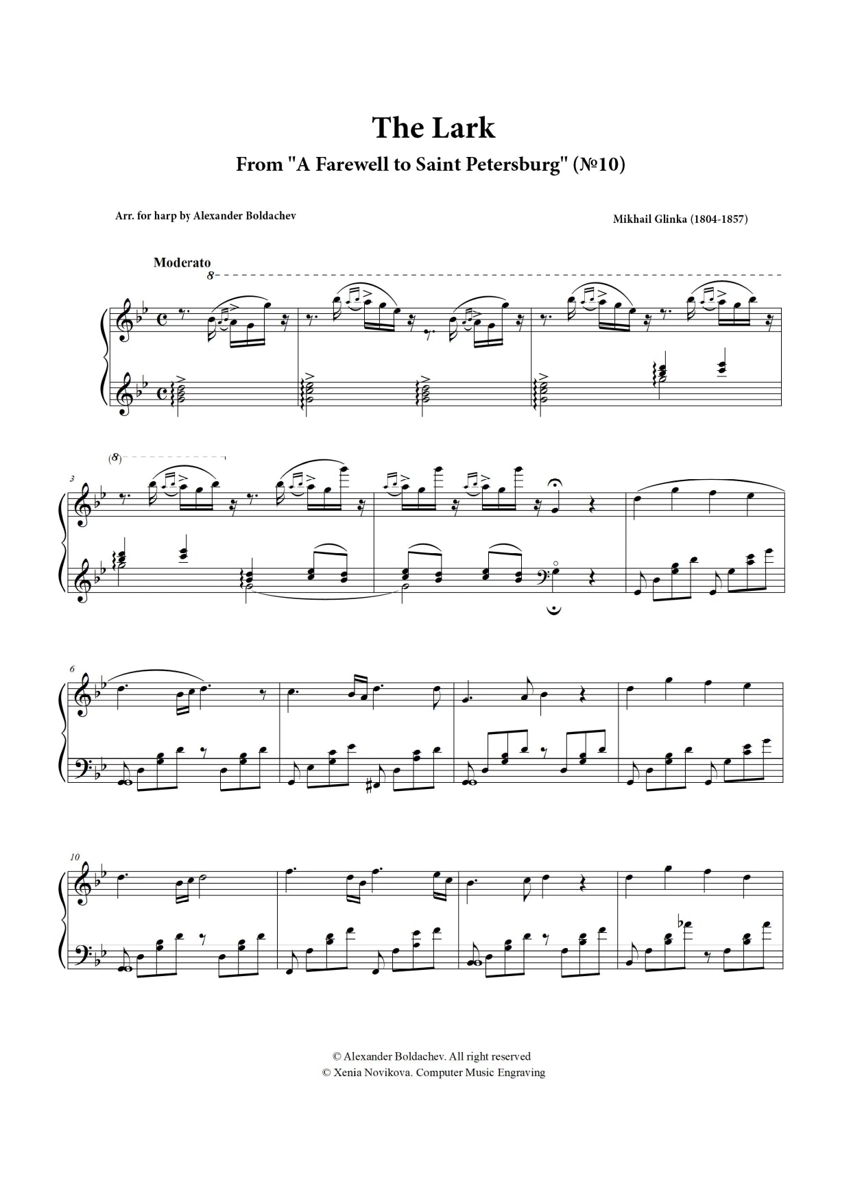 Mikhail Glinka - The Lark (PDF version)
